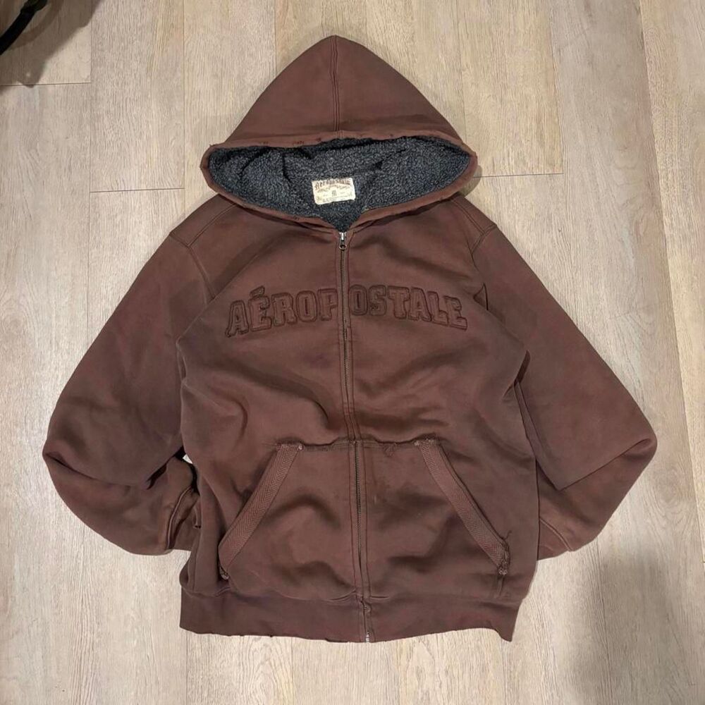 Aeropostale Men's Brown Hoodie
